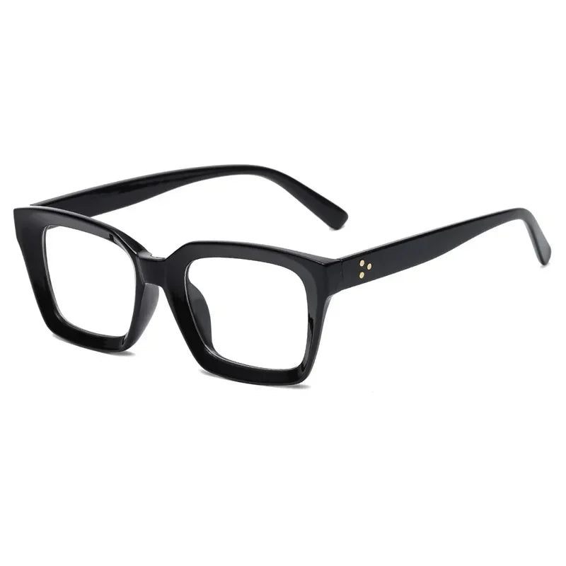 JNPCXI New 0~+ 3.5 Fashion Square Clear Glasses Women Anti-blue Eyeglasses Optical Computer Spectacles Reading Glasses