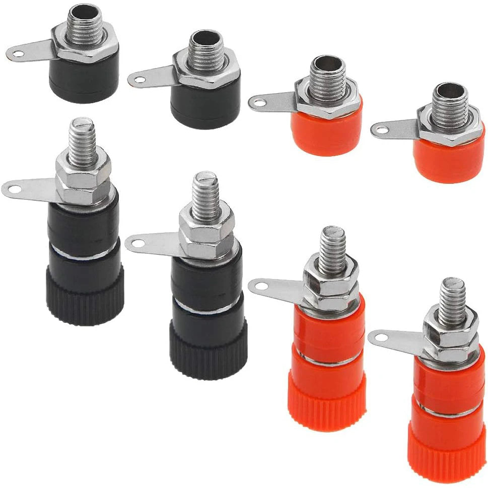 40 PCS 4mm Banana Plug Socket Binding Post Terminals + 4mm Banana Female Socket Jack Mount Connectors for Banana Plugs Amplifier