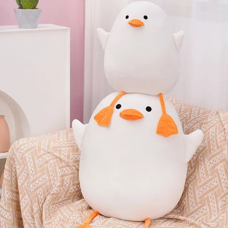 Duck Pillow Plush Toys Cute Pig Doll Girls Bed Holding A Sleeping Doll Round Pillow Cushion Doll