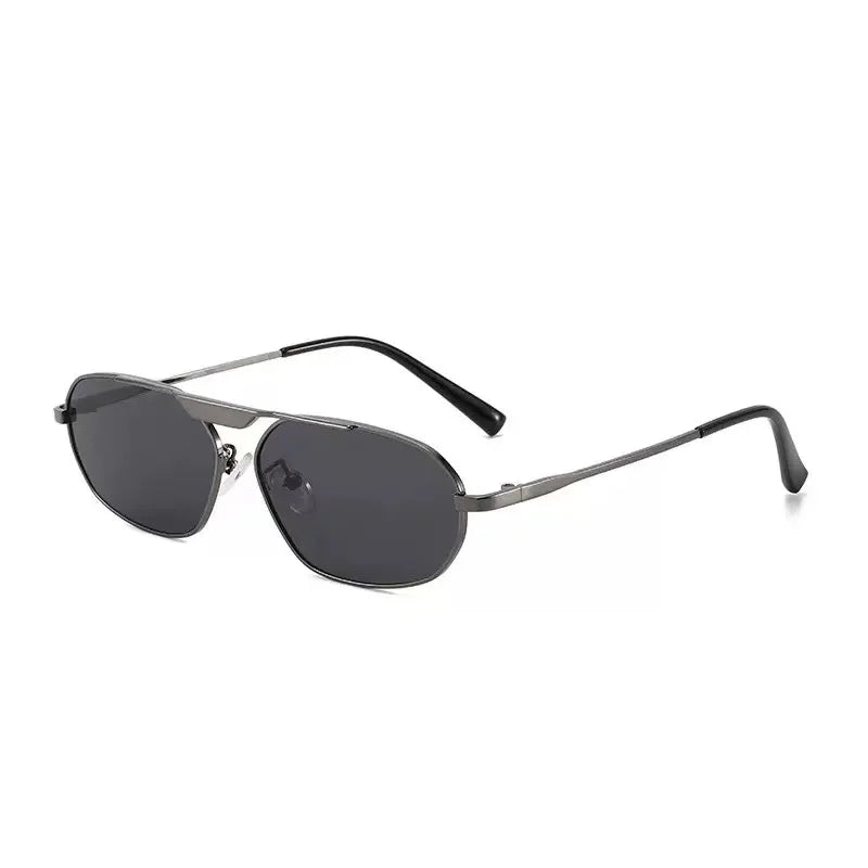 JNPCXI NewRetro Metal Cat Eye Women Sunglasses Fashion Brand Designer Irregular Polygon Men Punk Shades UV400 Sun Glasses
