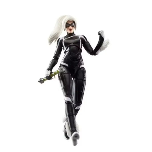 Original Hasbro Marvel Legends Series Gamerverse Spider-Man 2 Felicia Hardy Black Cat Anime Figure Toy Collection Model