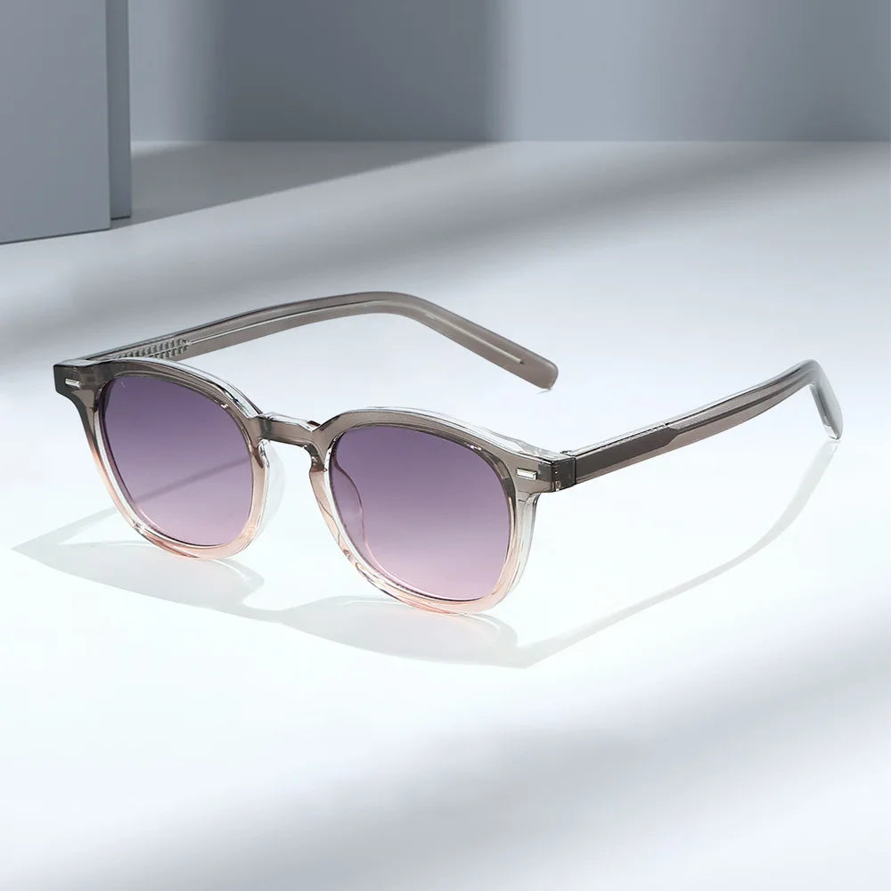 JNPCXI New Vintage Round TR90 Sunglasses Women Luxury Oval Fashion Men Sun Glasses Oculus UV400