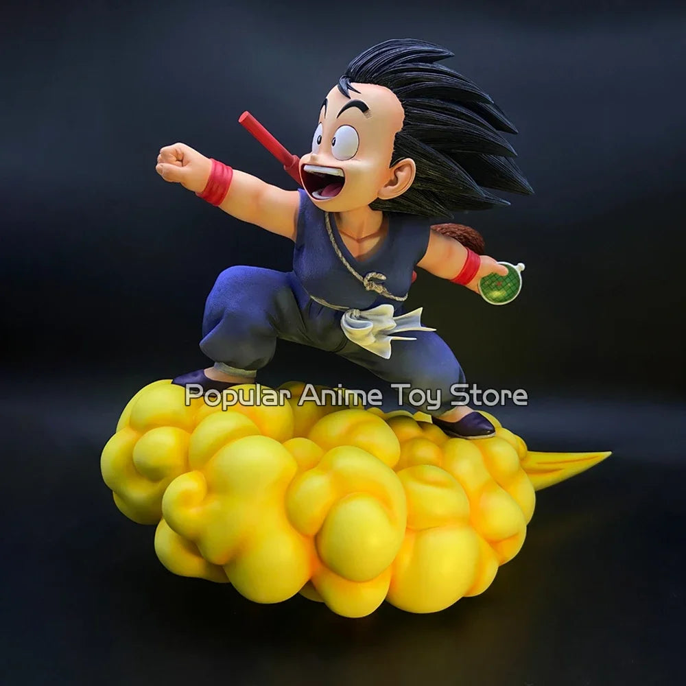 7.87in/20cm Anime Dragon Ball Figures Son Goku Somersault cloud PVC Statue Model
