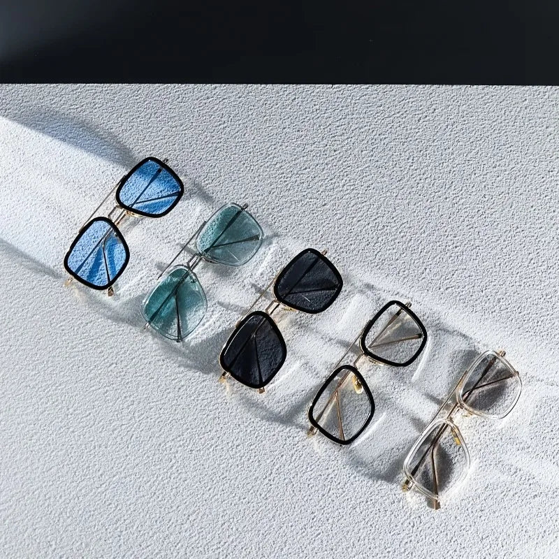 Men's Simple Fashion Trendy Men's Glasses European and American Fashion Retro Hong Kong Trend Style Suitable for Men and Women