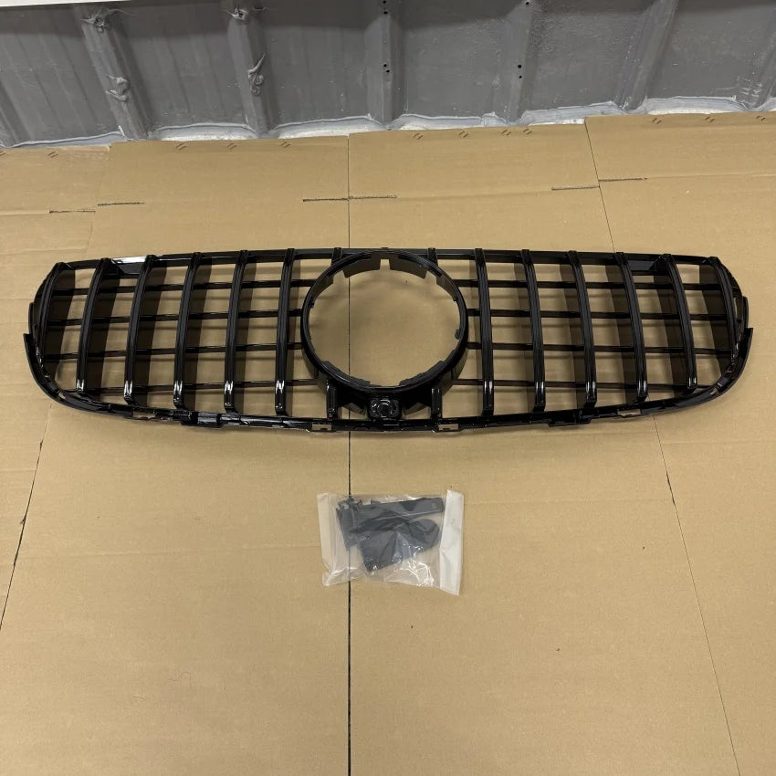 For Mercedes Benz GLC-Class X253 2015-2019 GLC250 GLC300 GLC350e GLC43 AMG GT Style Front Hood Grille Racing Grill Body Kit