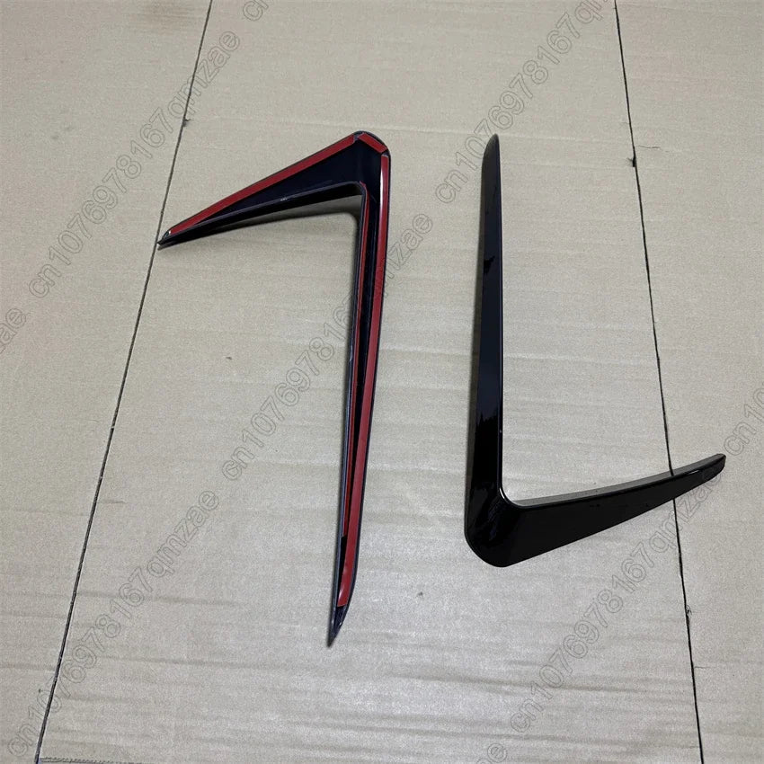For VW Golf 7 MK7 GTI 2013-2016 Car Front Bumper Fog Light Intake Frame Grille Splitter Spoiler Side Air Vent Trim Gloss Black