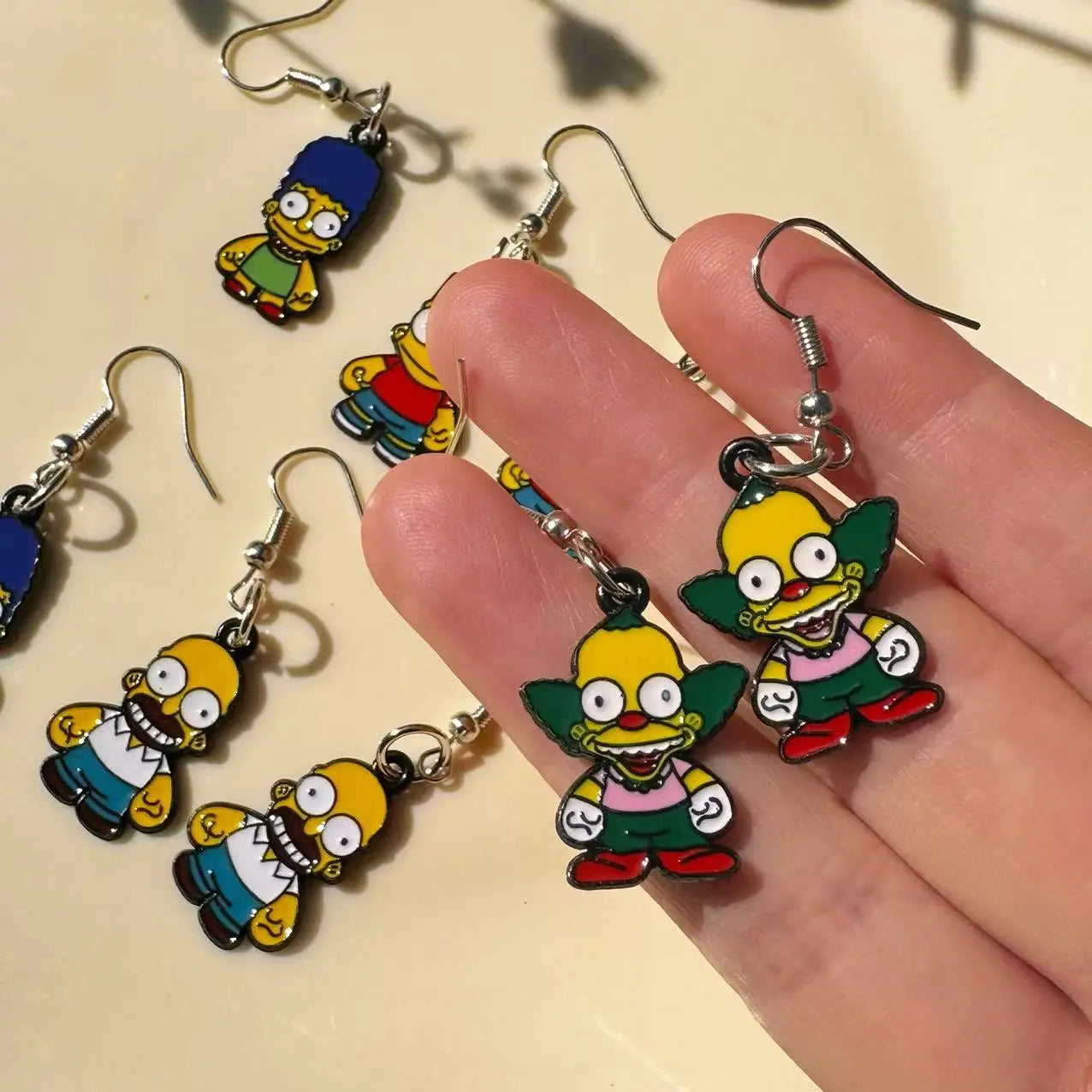 4/3/7 Pairs NEW Cute  alloy Cartoon Earrings Set for Women Girls Ear Piercing Fashion Party Jewelry Gift