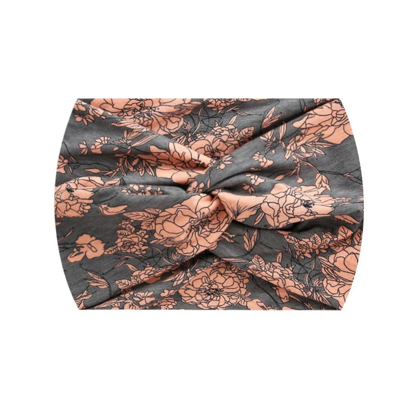 A Widening 18CM stretch printed sports sweatband headband headscarf hairband hair tie hair accessories