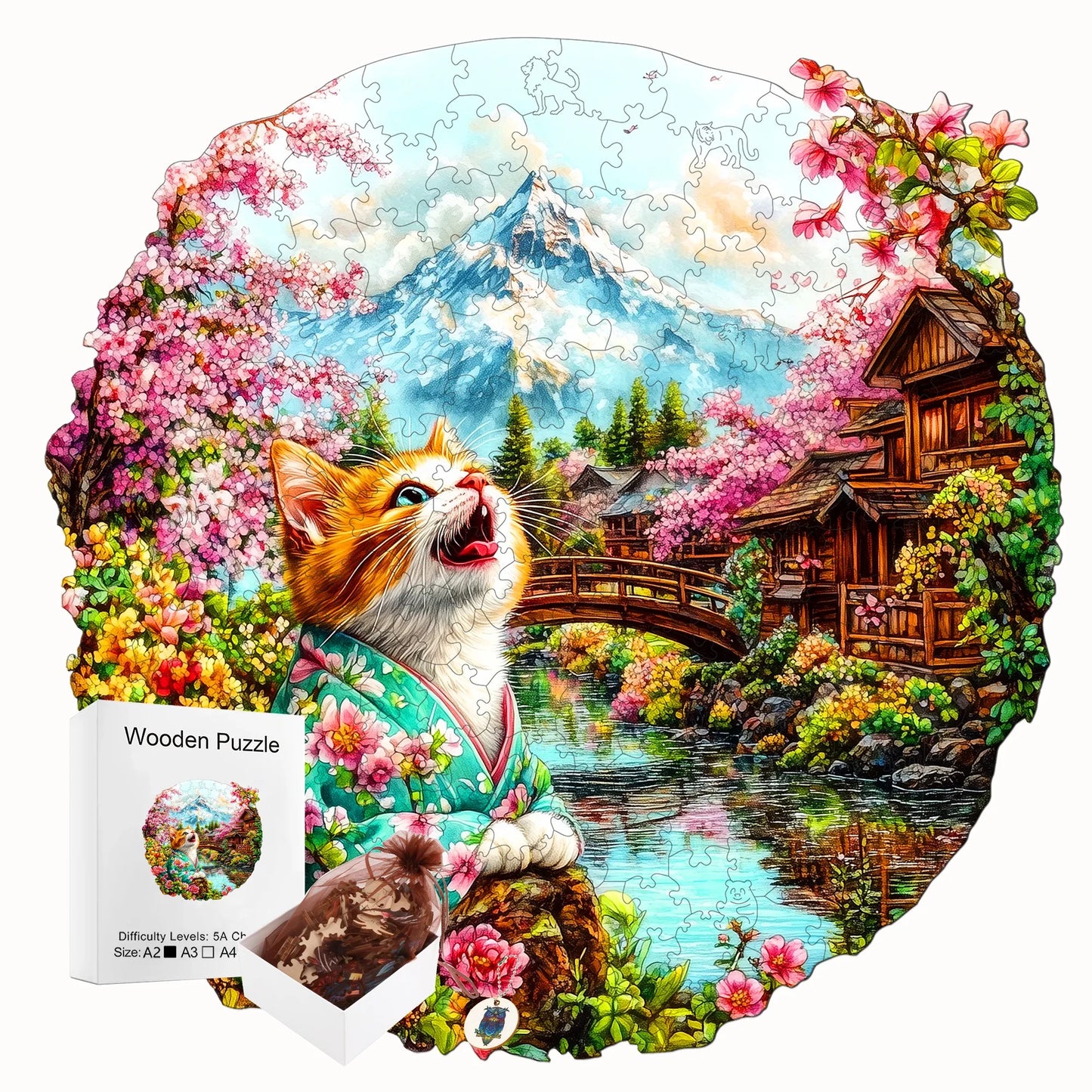 Animals Wooden Jigsaw Puzzle Nature Style Wooden Decor Painting Christmas and Halloween Gift Toy For Teen And Kid