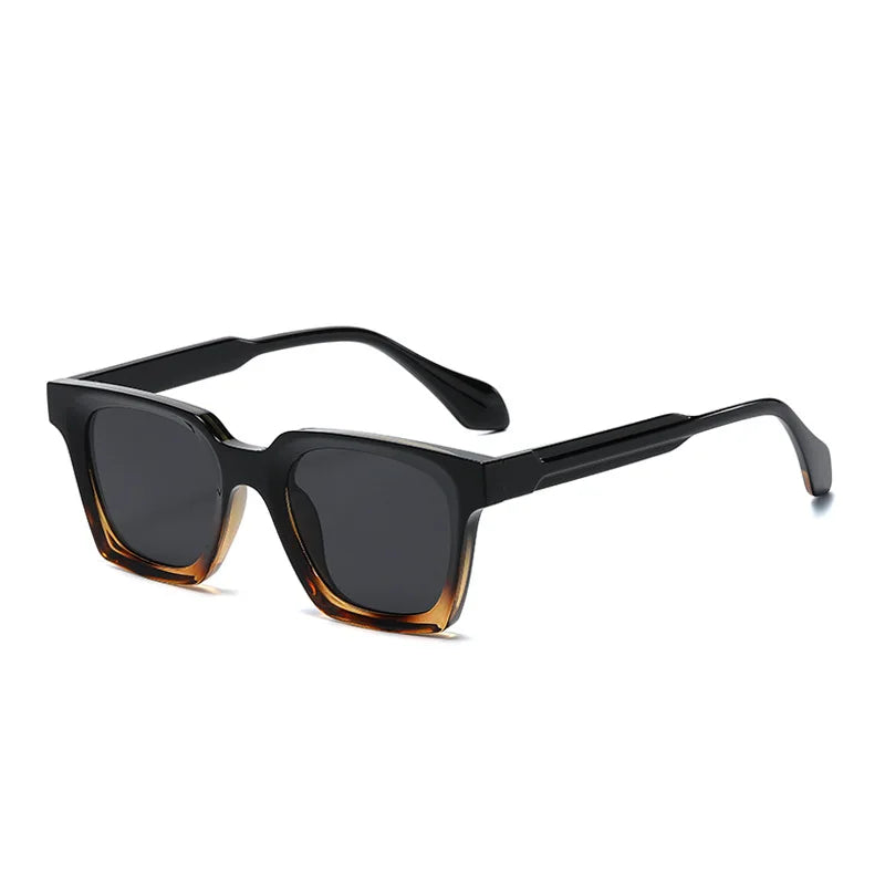JNPCXI New Square Double Color Sunglasses Women Fashion Shades UV400 Men Trending Sun Glasses