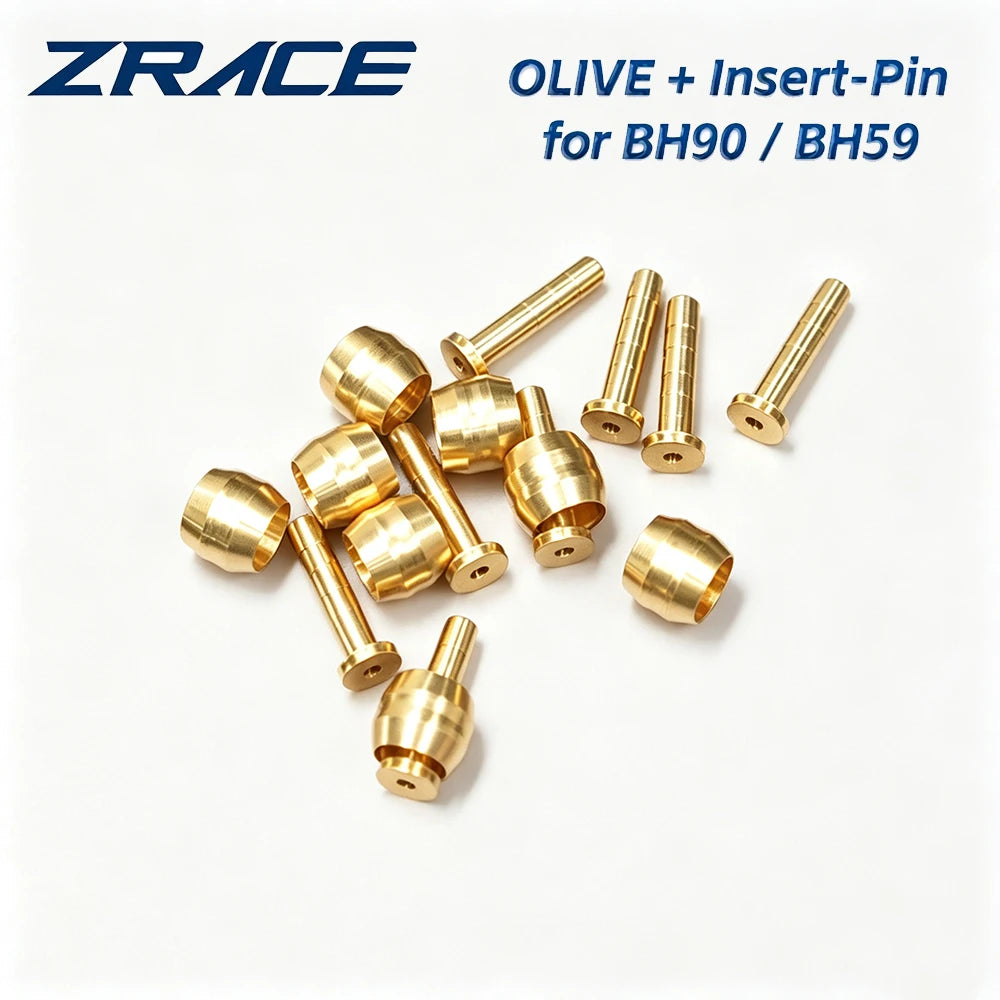 ZRACE Insert Set for SM-BH90 / SM-BH59 Brake Hose (OLIVE + Insert-Pin) hydraulic hose inserts hose fitting for BH59 BH90 hose