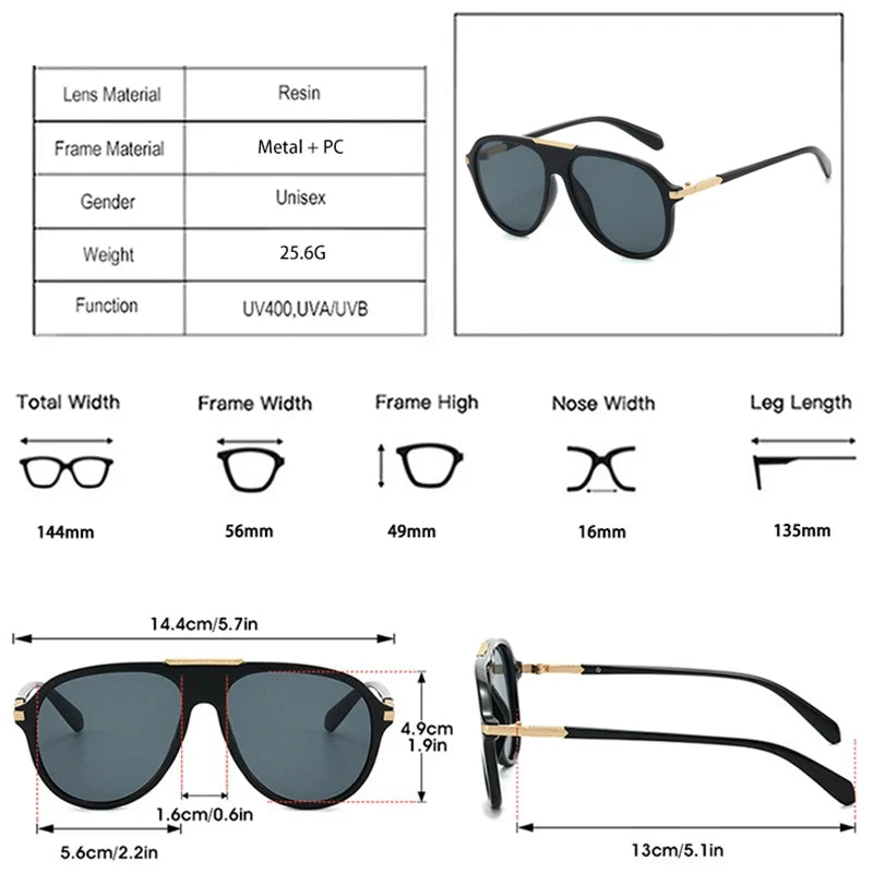JNPCXI New Pilot Sunglasses Women Fashion Gradient Mirror Shades UV400 Retro Jelly Color Trending Men Outdoor Sun Glasses
