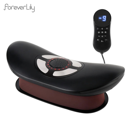 Electric Waist Traction Massager Height Adjustable Lumbar Traction Massager Waist Spine Support Waist Back Massage Machine