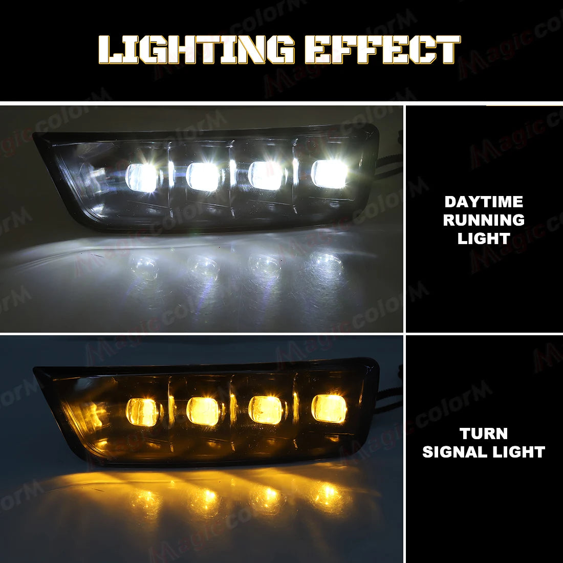 For Toyota 4Runner 4 Runner 2003 2004 2005 Led DRL Daytime Running Lights Fog Lamp Dynamic Turn Signal Daylights Car Accessories
