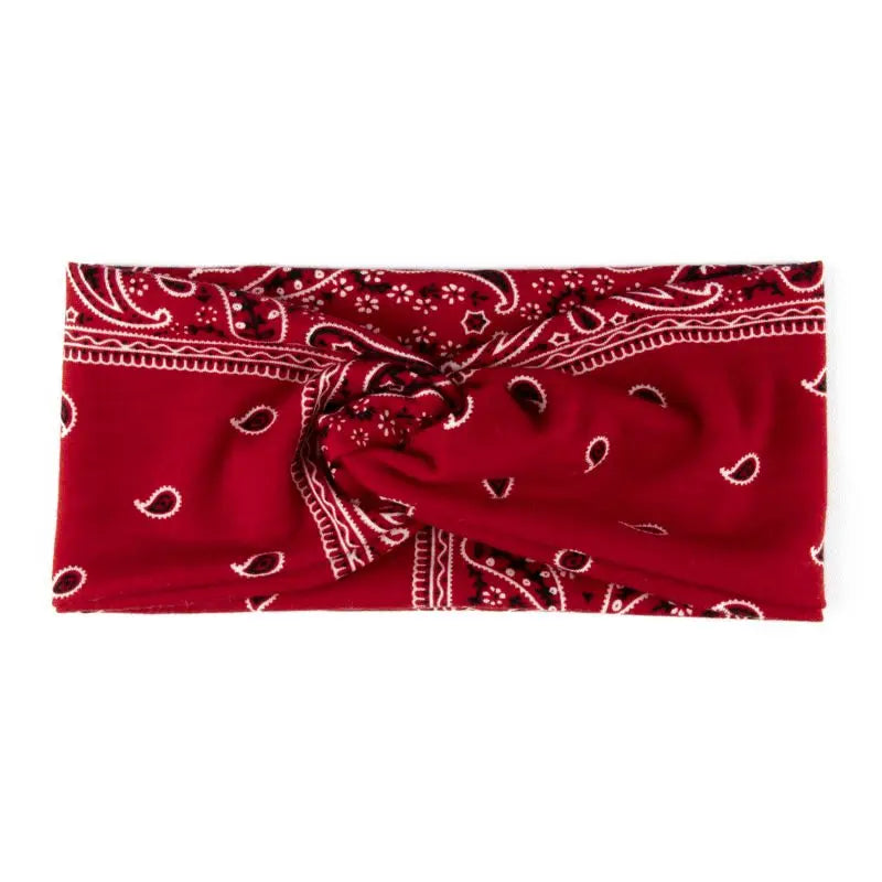 Paisley Cashew flowers hair band Pilates Elastic Yoga Headband fitness Running Cycling Sweatband Turban Makeup Hair Hoop Makeup