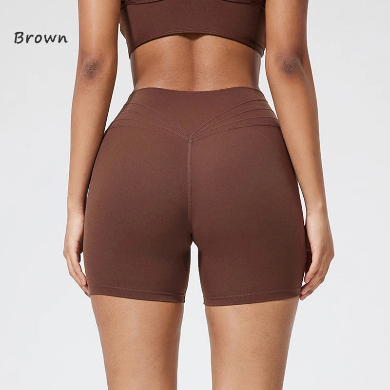 DIAS FIT JOY Women's Gym Shorts Cycling Shorts Womens Yoga Fitness Tight Elastic Breathable High Waist Sports Pants