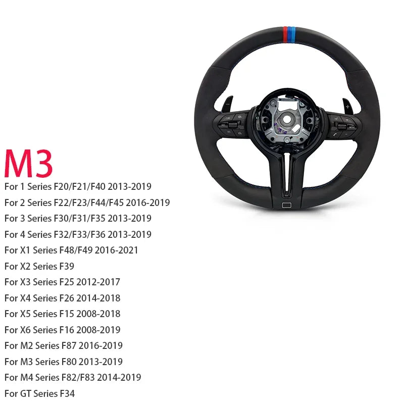 Three Color M Stripe Volant Stering Wheel for BMW F10 X5 F15 X6 F16 F20 F21 F22 F23 F25 F26 F30 F31 F32 F33 F34 F35 F36 M3 F80