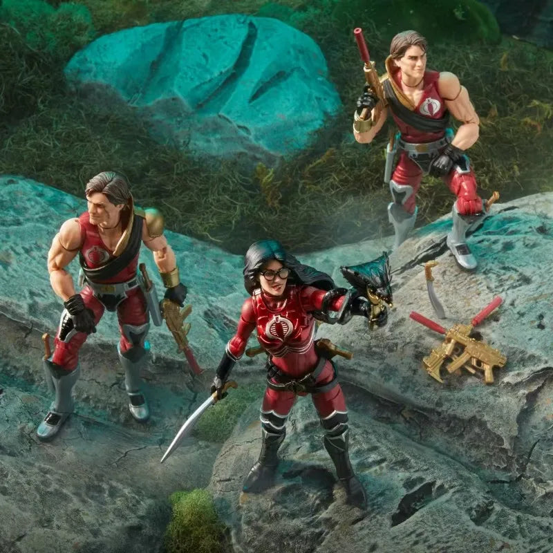 Original Hasbro G.I. Joe Classified Series Crimson Strike Team Baroness Tomax Xamot Anime Figures Toys Collection Models