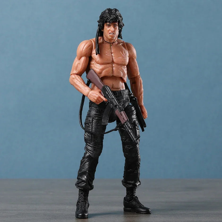 NECA Rambo SDCC 2015 Force Of Freedom Action Figure Doll Handmade Model Toy