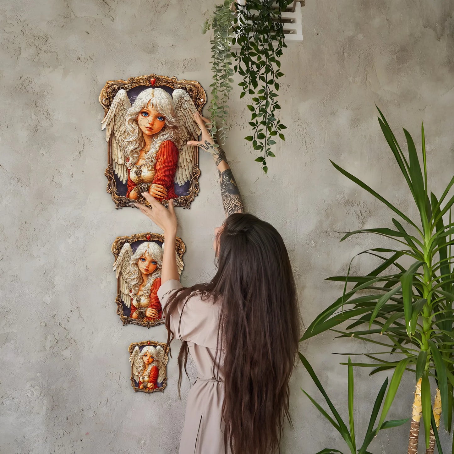 Fantasy Wooden Jigsaw Puzzle - Magical Style Wooden Decor Painting - Christmas and Halloween Gift Toy For Teen And Kid