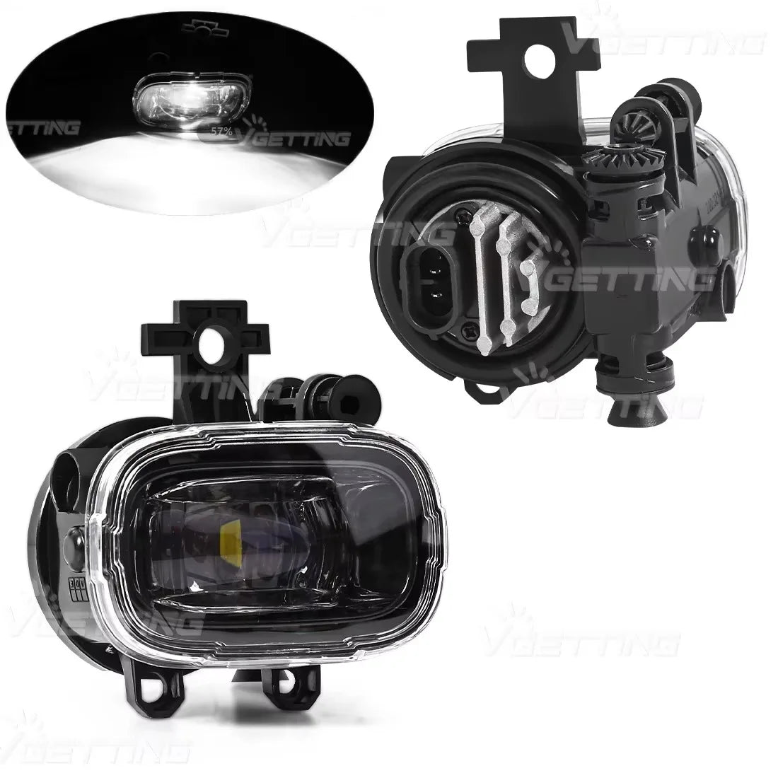LED Fog Lamps For Nissan NAVARA NP300 X-trail Xtrail Rogue Kicks Juke F16 MK2 Foglight DRL Daytime Running Light Car Accessories
