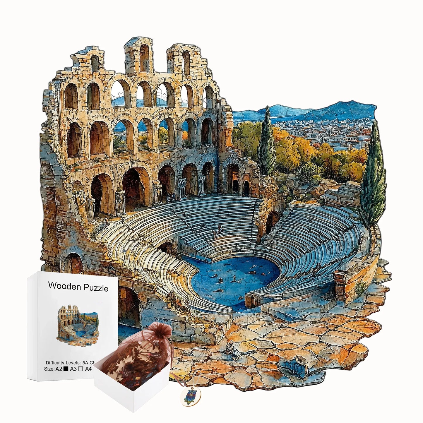 Interesting Wooden Jigsaw Puzzle Artistic Home Decor Christmas and Halloween Gift Toy For Teen And Kid