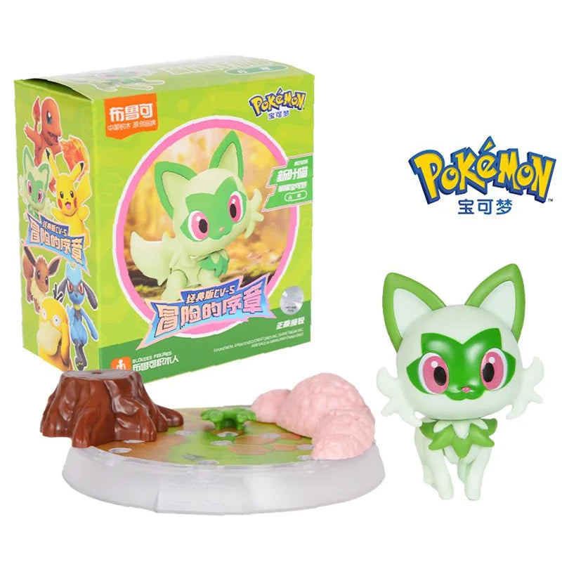 Original BLOKEE Pokemon Pikachu Bulbasaur Squirtle Charizard Eevee Action Figure