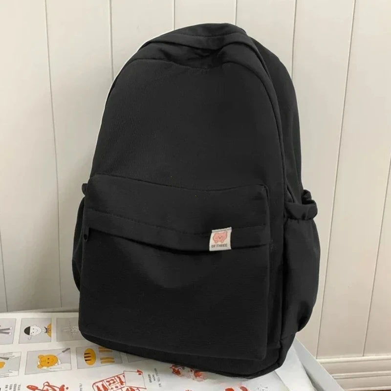 New Waterproof Nylon Women Backpack Female Travel Bag Backpacks Schoolbag for Teenage Girls Solid Color Bookbag Mochila Bookbag
