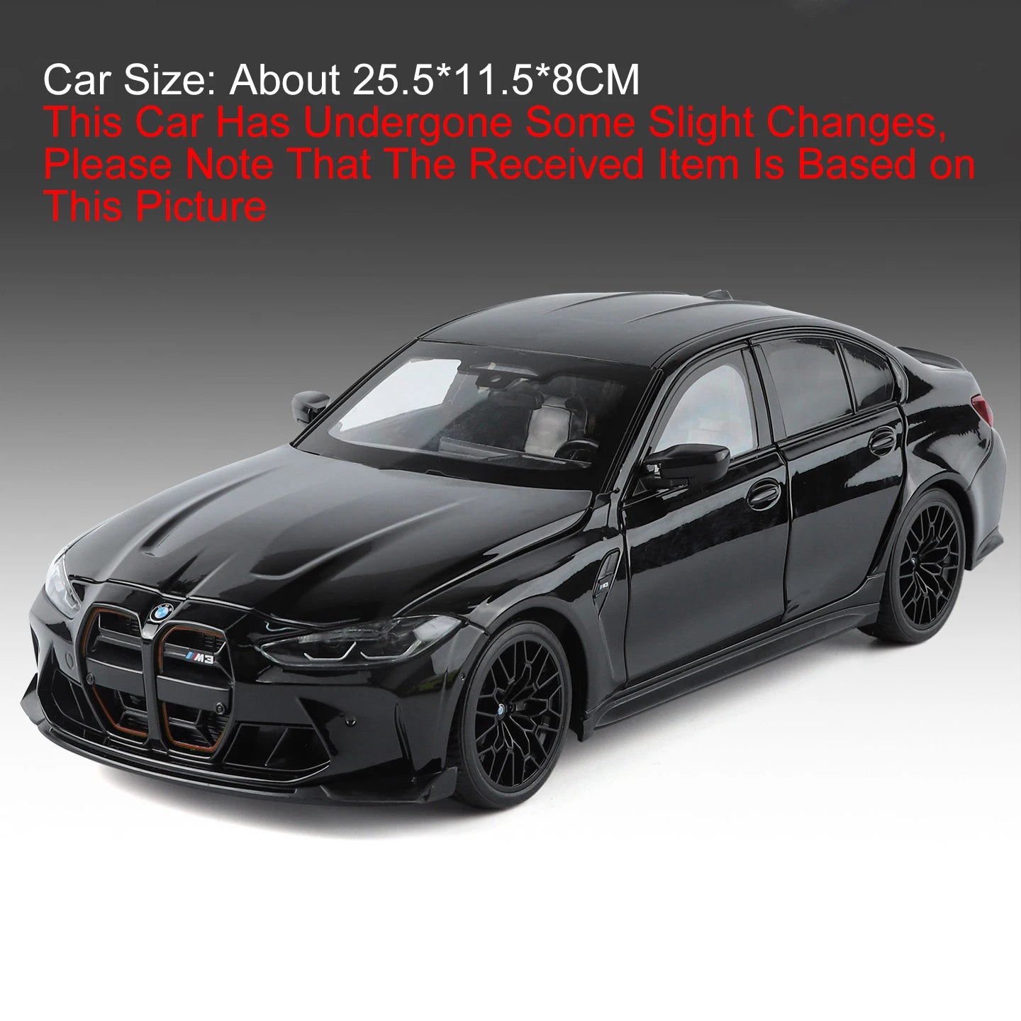 1:18 M3 CS LCI X5M Diecast Model Alloy Toys Car Doors Opened Front Wheel Steering Folding Rearview Mirror Cars Desktop Ornaments