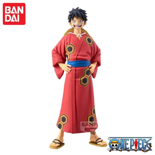 Special OfferIn Stock 100% Original Bandai One Piece Dxf The Grandline Series Monkey D Luffy Yukata Ver. Pvc Anime Mol ToysFigur