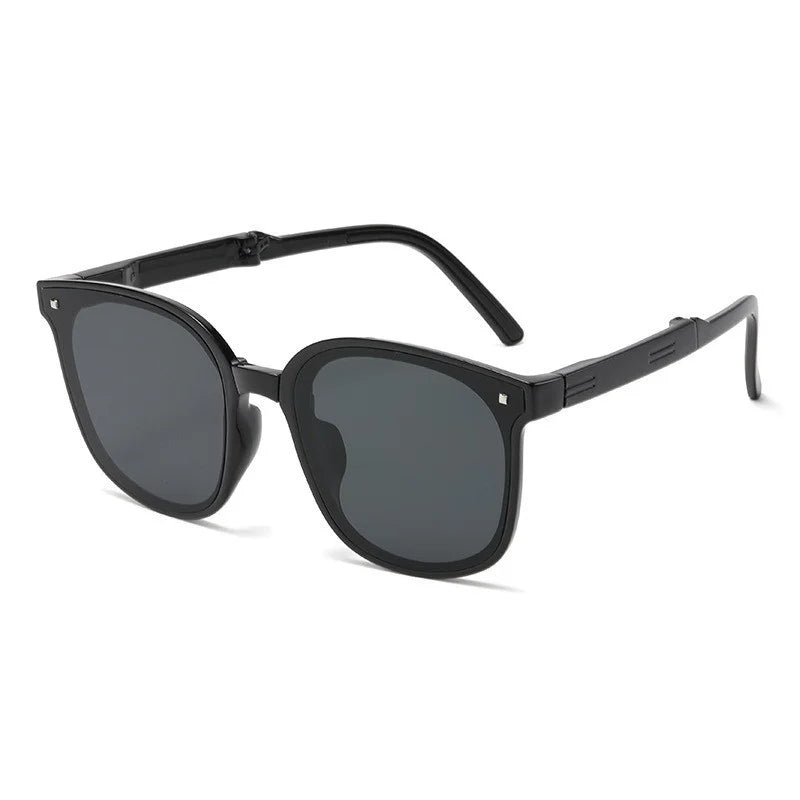 4PCS Folding Sunglasses for Men Women Sun Protection Outdoor Driving Summer Traveling Foldable Convenient Korean Sun Glasses