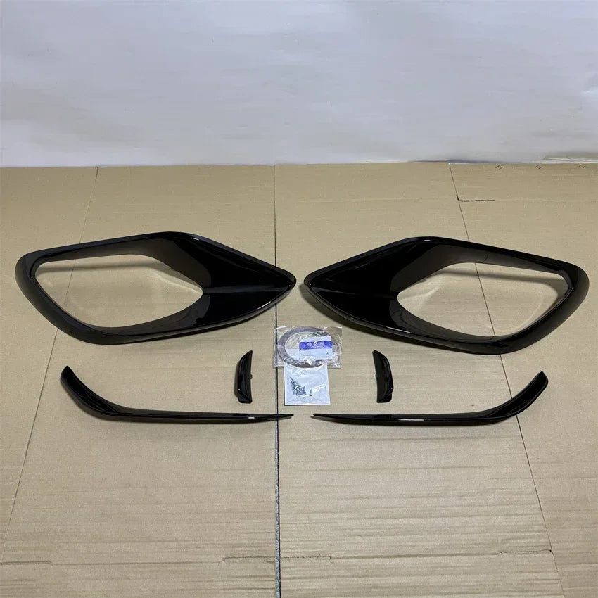 For Mercedes Benz CLA C118 CLA45 AMG 2020-2023 Car Front Bumper Side Spoiler Splitter Fog Lamp Grille Canards Vents Body Kit