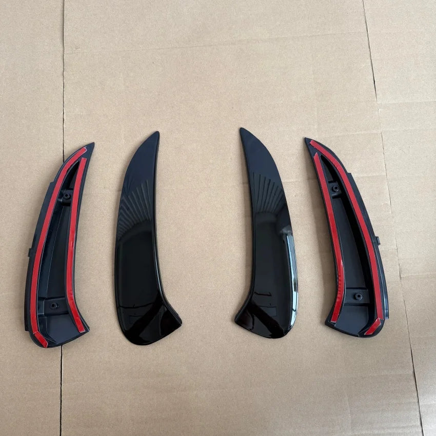 For Mercedes Benz C Class W206 S206 C260 C43 C63 AMG 2022-2026 Car Rear Bumper Lip Splitter Spoiler Side Canards Bodykit Tuning