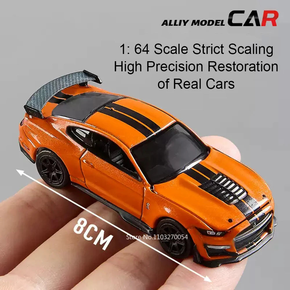1:64 Alloy Sports Car Series Firebird JDM Daytona Stardust Corvette T1 Minivan GT500 Diecast Models Toys Boys Collecting Hobbies