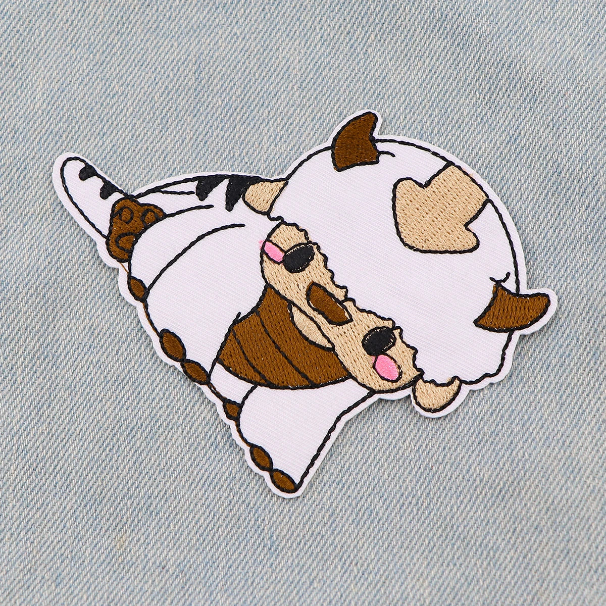 Cute Embroidery Patch Cartoon Avatar Iron On Patches for Clothing Adhesive Patches Patches On Clothes Badge DIY Sew