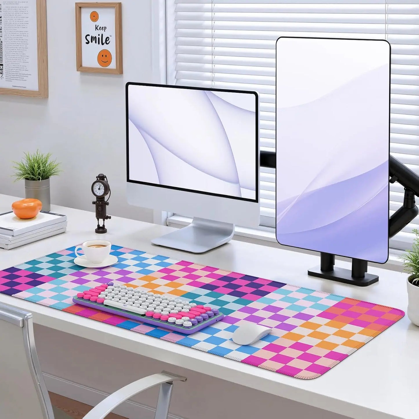 Desk Matt for Desktop, Cute Desk Pad Mat, XXL Large Mouse Pad, Keyboard Pad Mouse Mat for Computer