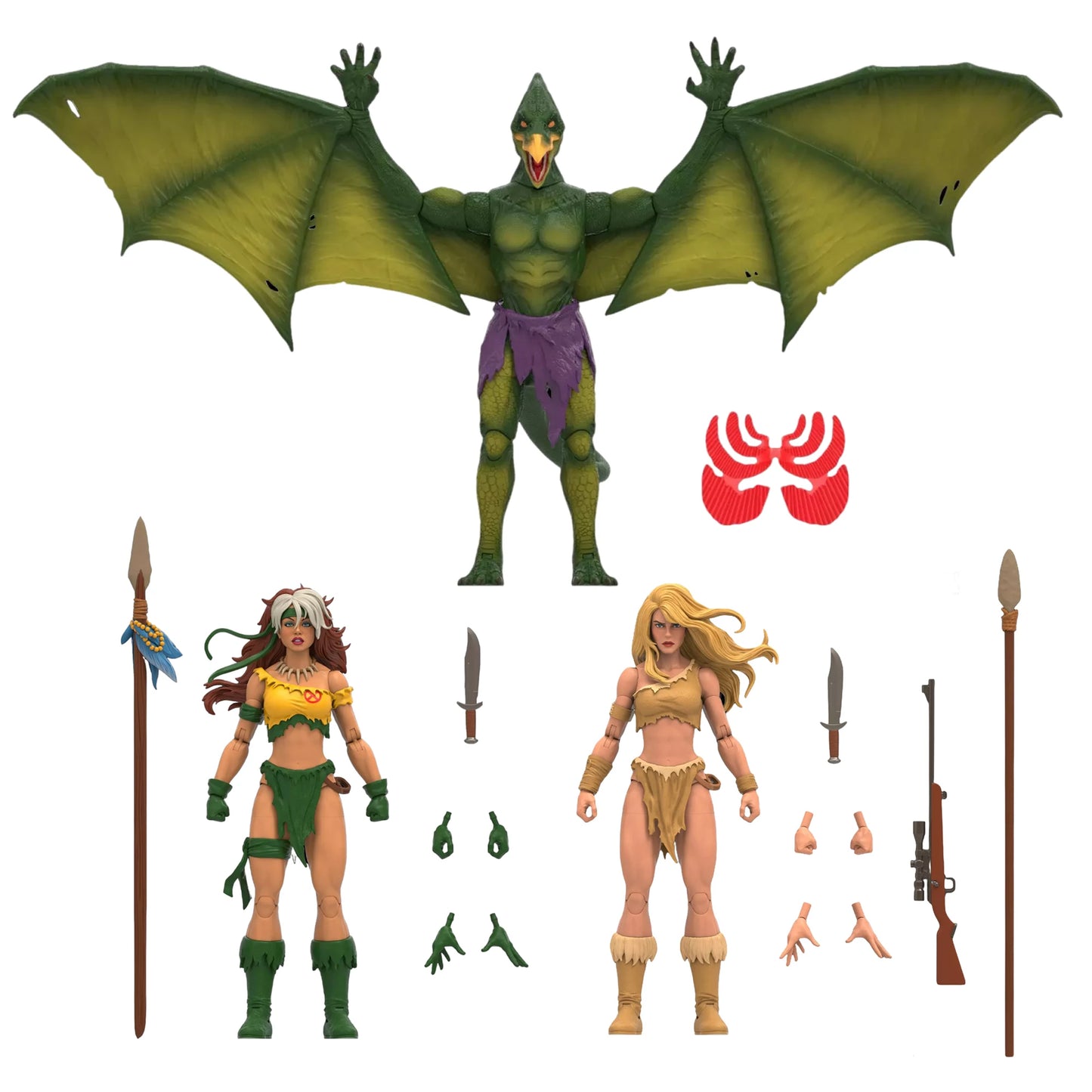 Marvel Legends Rogue Shanna Sauron Savage Land 3pack SDCC Deluxe Exclusive 6" Action Figure