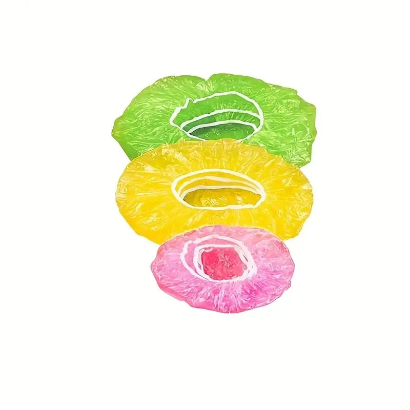 30/60pcs Colorful Elastic Food Storage Covers, Reusable Fitted Bowl Covers Great,Translucent Stretchy Plate Cover For Restaurant