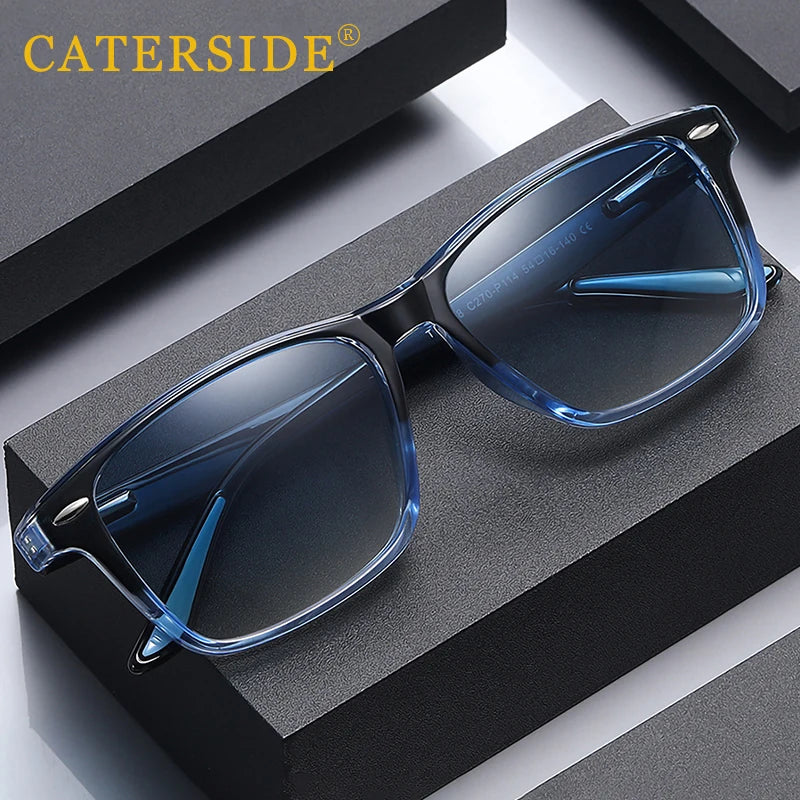CATERSIDE TR90 Polarized Sunglasses Men Square Ultralight Fashion Sun Glasses Women's Brand Driving Party Sports Glasses Gift