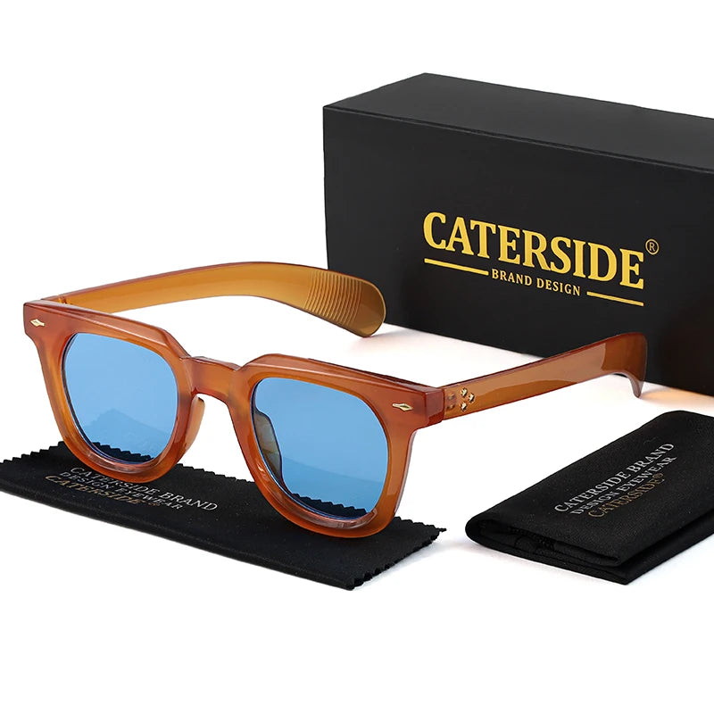 CATERSIDE Fashion Retro Sunglasses for Men Punk Brand Design Sun Glasses for Women Outdoor Beach Travel Glasses Summer Style