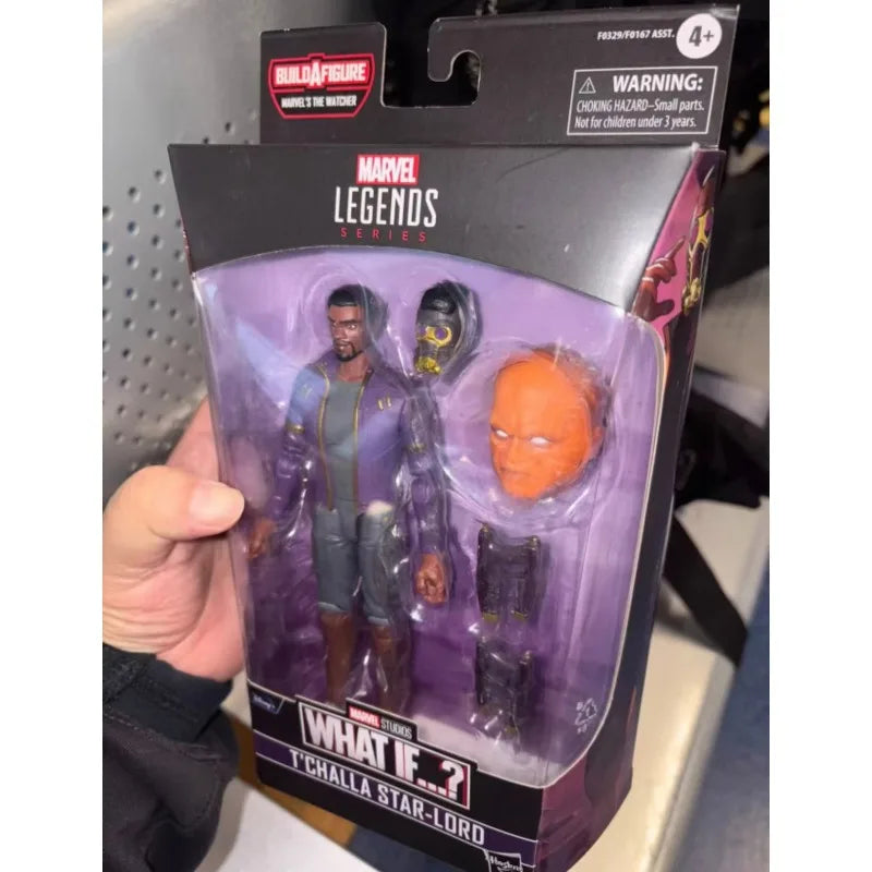 Original Hasbro Marvel Legends Series WHAT IF T'CHALLA STAR-LORD Anime Figure Toy Model Collection