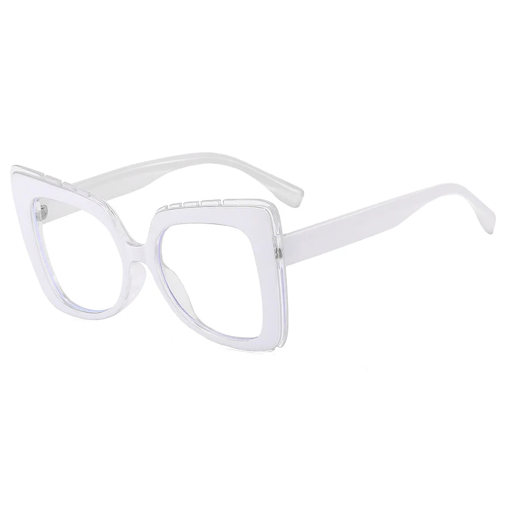 JNPCXI New Square Anti Blue Light Glasses Frame Women Men Eyewear Optical Computer Eyeglasses Frames Fake Eyeglass Eyewear
