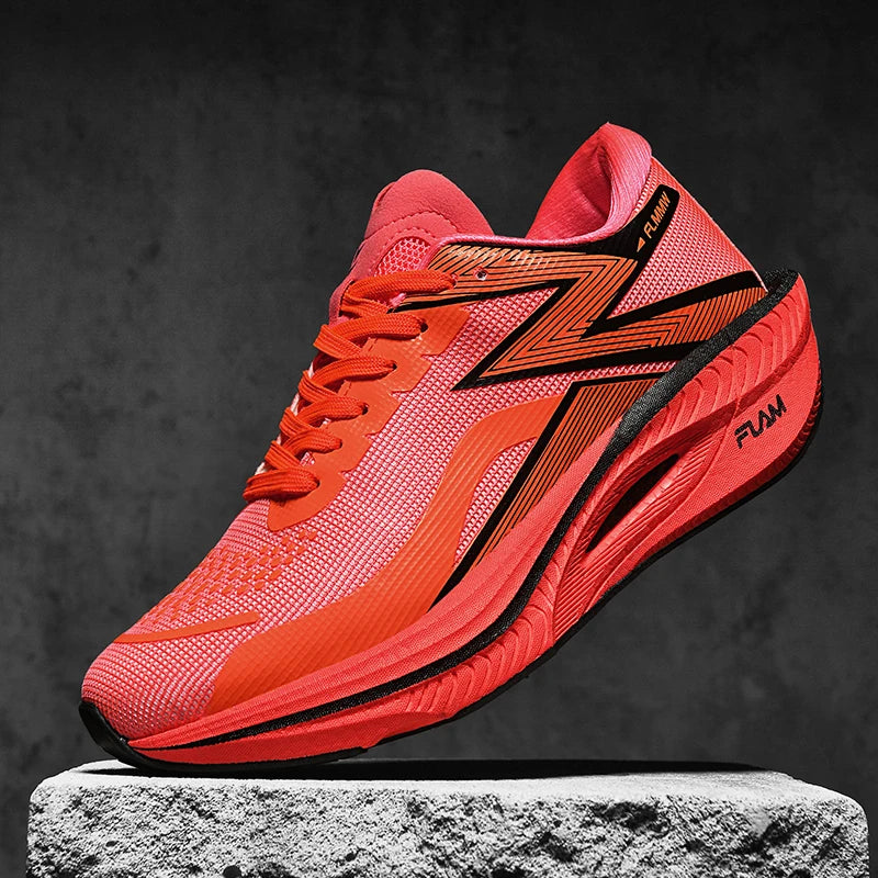 Sneakers Men Running Shoes Carbon Board Marathon Sports Shoes Breathable Lightweight Women's Comfortable Athletic Sneakers1911