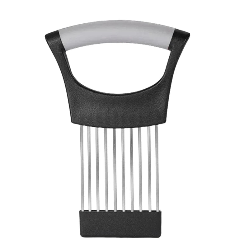 Stainless Steel Onion Slice Holder, Onion Holder For Slicing, Lemon Slicer Vegetable Cutter, Chopper Slicing Home Kitchen Tools