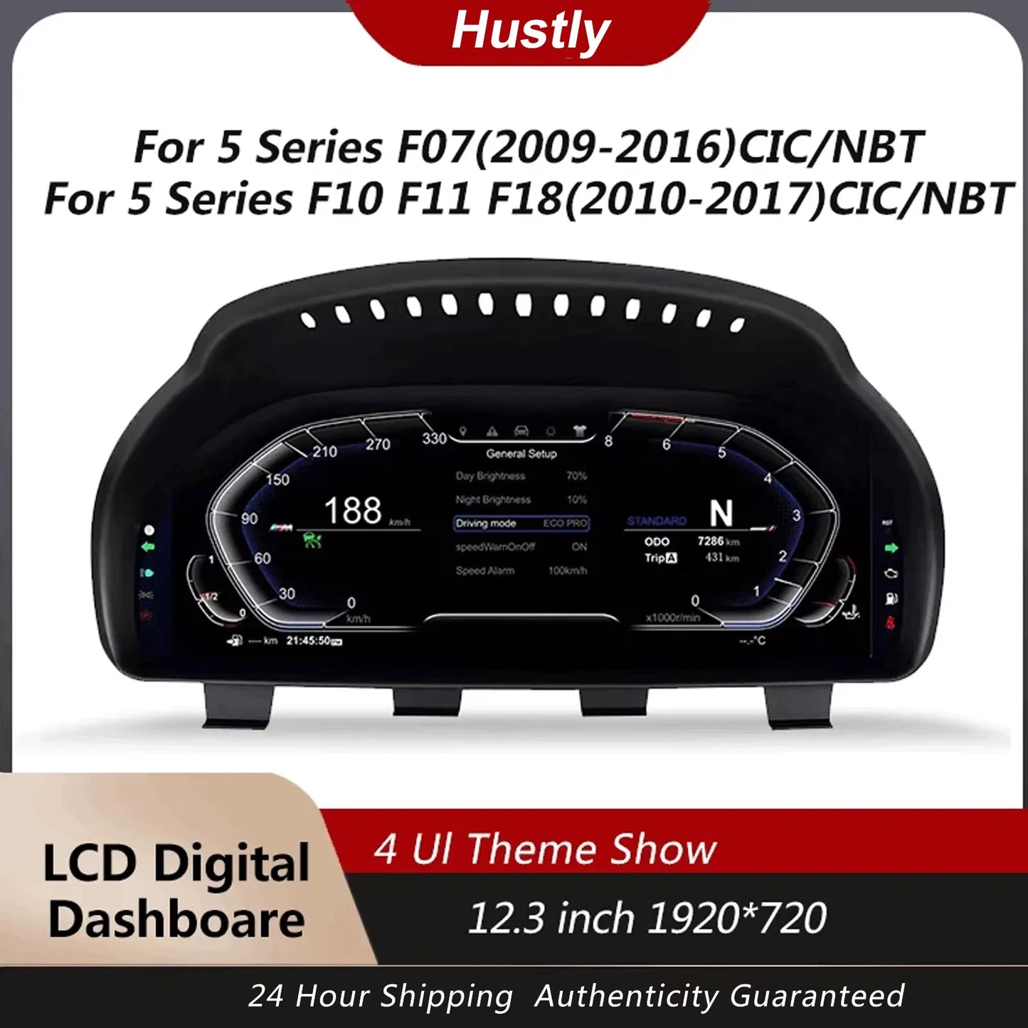 Cluster Digital Dashboard For BMW 5/6/7 Series X3/X4/X5/X6 F01 F07 F10 F15 F16 F18 F25 F26 Speedometer Dashboard