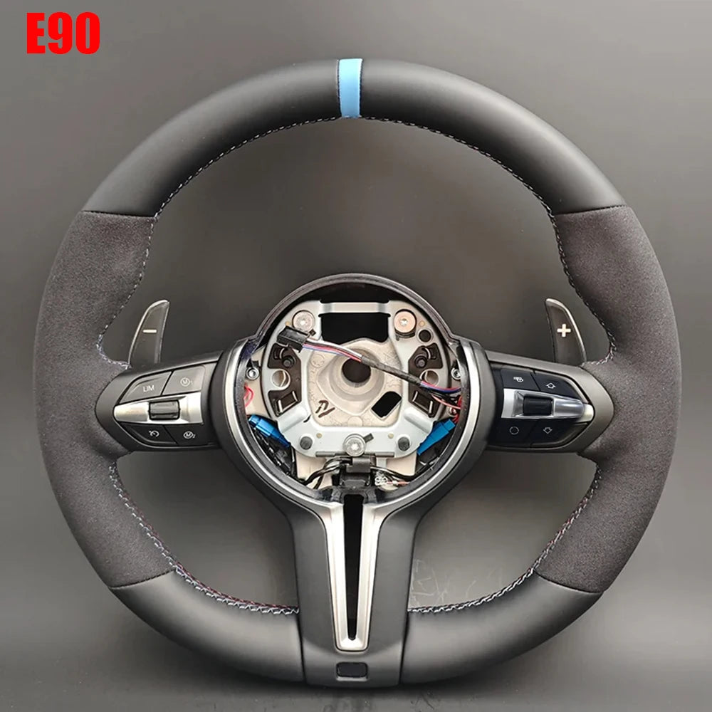 M Sport Volant Lekrad Steering Wheel for BMW Alcantara F10 F11 F20 F15 F16 F25 F26 F30 F31 F32 F33 F34 F36 F06 F07 F12 F13 M3 M5
