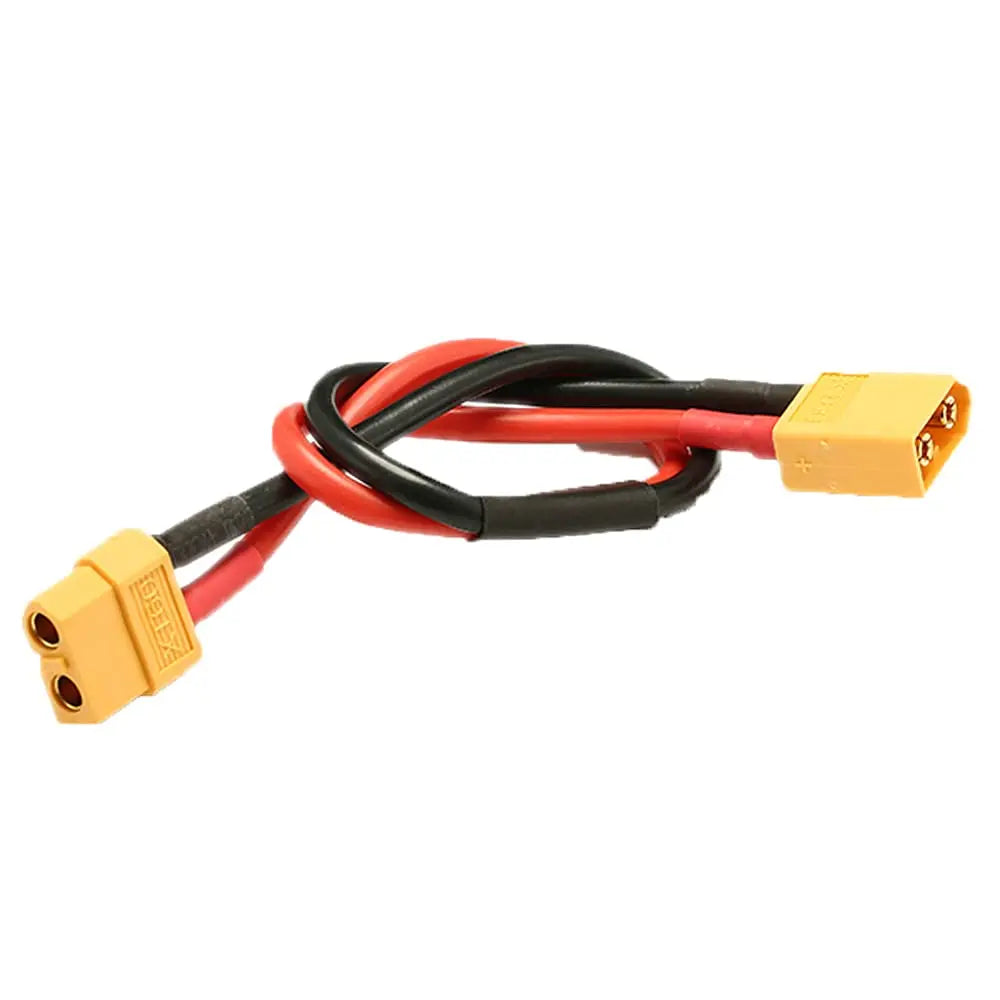 2-Pack XT60 Connector Plug Extension Cable Male to Female Adapter with 30CM 14AWG Silicone Wire for RC Lipo Battery