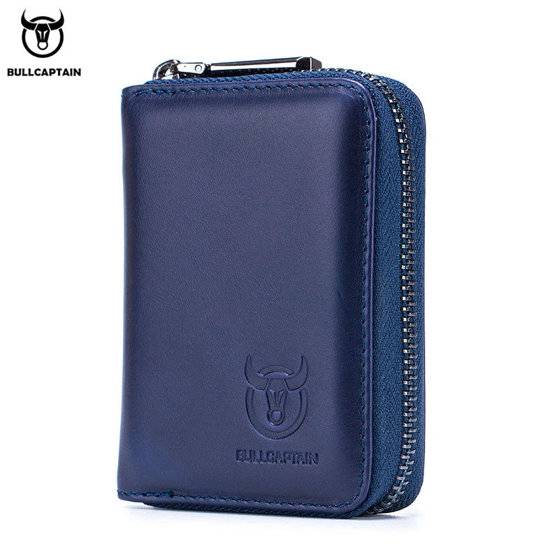 BULLCAPTAIN Real Pickup Card Bag with RFID Function Men's Card Holder Credit Card Business Card ID Card Holder Fashion Card Bag