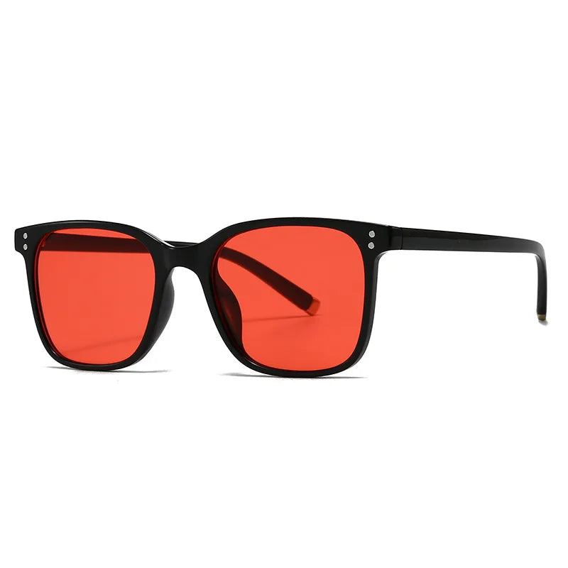 JNPCXI New Retro Square Women Luxury Sunglasses Fashion Rivets Blue Men Sun Glasses Shades UV400