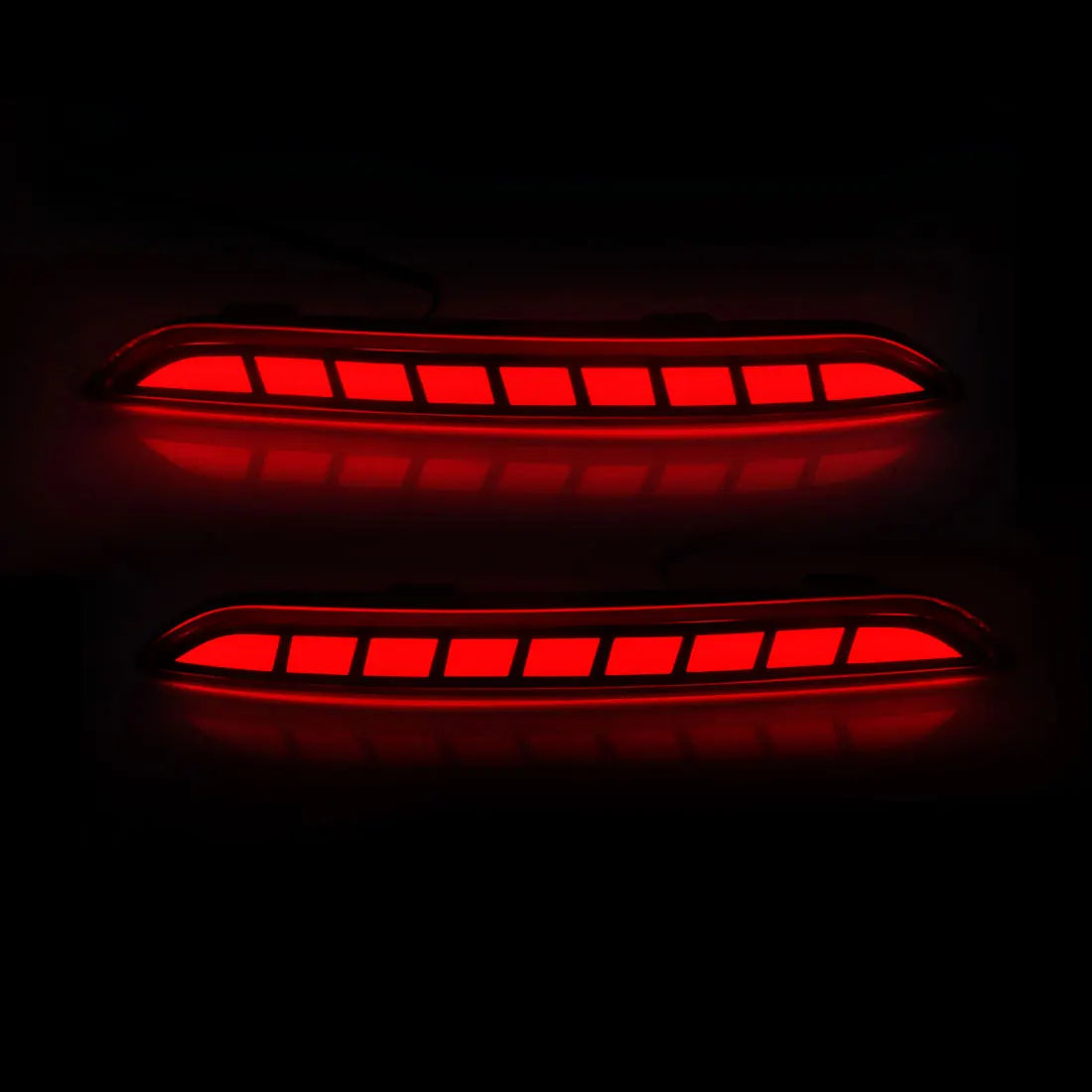 LED Rear Bumper Reflector Light For Honda Civic Hatchback 2021 2022 2023 Auto Brake Warning Lamp Waterproof Car Accessories 12V